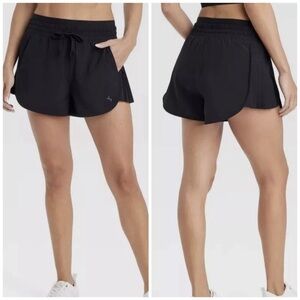 Joy Lab High Rise Pleated Side Shorts Women's Size Medium Black